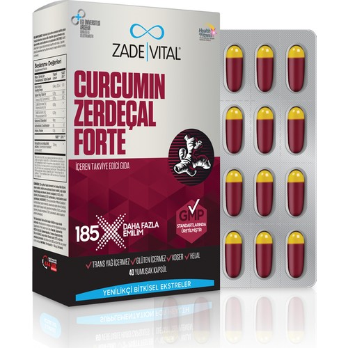 Cápsulas de 1000 mg de Vital Curcumin Forte-Turmeric