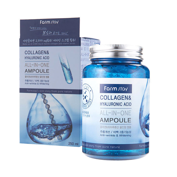 FarmStay Collagen & Hyaluronic Acid All-In-One Ampoule 250 мл