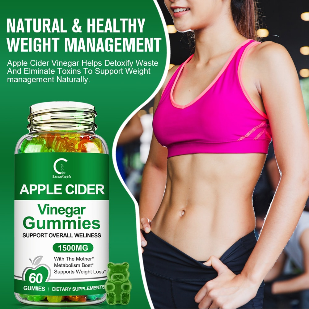 GPGP Greenpeople Apple Cider Vinegar Bear-Gummies Slimming Ketone Diet Detox Fat Burner Gummies ウエイトロス製品